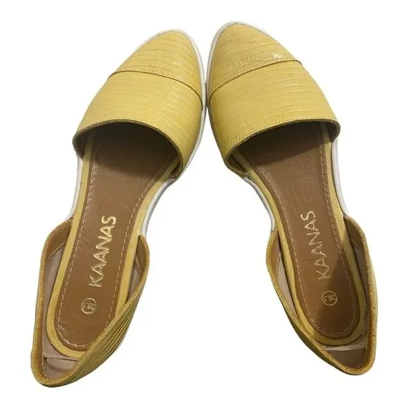 Revolve Kaanas St. Barts D'Orsay Sunglow Size 38.5 Size 8 - Picture 6 of 7